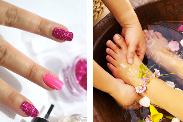 Trattamento di manicure e pedicure SPA
